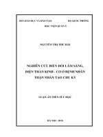 Nghiên cứu biến đổi lâm sàng, điện thần kinhcơ ở bệnh nhân thận nhân tạo  chu kỳ