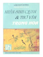 nhân sinh quan và thơ văn trung hoa