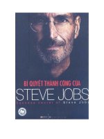 Bí quyết thành công của steve job