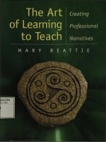 The art of learning to teach creating professional narratives 