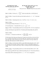 Đề thi thử THPT quốc gia môn toán của trường THPT hàn thuyên   bắc ninh   lần 1   năm 2016 