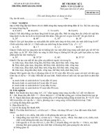 ĐỀ THI HK II 13 14 vat li 10