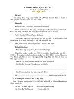 Chương trình hội nghị cán bộ công chức viên chức năm 2015 2016