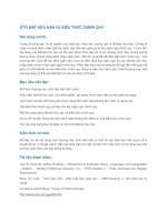 ÔTÔ mát hữu hạn và BIỂU THỨC CHÍNH QUY