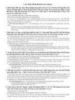 CÂU HỎI TÌNH HUỐNG SƯ PHẠM