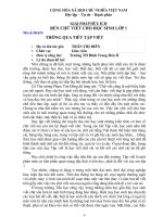 GIẢI PHÁP HỮU ÍCH RÈN CHỮ VIẾT CHO HỌC SINH LỚP 1 THÔNG QUA TIẾT TẬP VIẾT