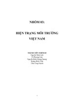 03 HIỆN TRẠNG MÔI TRƯỜNG  VIỆT NAM