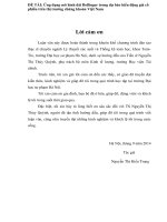 ĐỀ TÀI Ứng dụng mô hình dải Bollinger trong dự báo biến động giá cổ phiếu trên thị trường chứng khoán Việt Nam