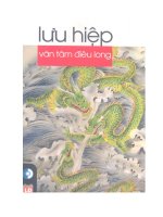 văn tâm điêu long của lưu hiệp