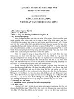 GIẢI PHÁP HỮU ÍCH NÂNG CAO CHẤT LƯỢNG  VIẾT ĐOẠN VĂN CHO HỌC SINH LỚP 2