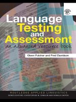 Language testing and assessment an advanced resource book 