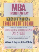 Nghiên cứu tình huống trong đầu tư tự doanh   w d  bygrave