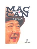 tác phẩm tạp bút của mạc can