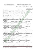 đề kscl ôn thi thpt quốc gia lần ii môn hóa học trường thpt đào duy từ thái nguyên 