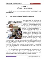 THÀNH CÔNG CỦA AMAZON.COM DƯỚI GÓC ĐỘ QUẢN TRỊKHÁCH HÀNG