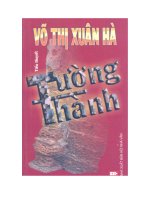 tiểu thuyết tường thành  võ thị xuân hà