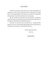 Đề tài Tư tưởng triết học về mối quan hệ giữa con người với tự nhiên trong Đạo gia và ý nghĩa của nó đối với kiến trúc phong thủy ở Việt Nam