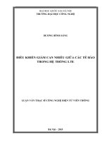 Điều khiển giảm can nhiễu giữa các tế bào trong hệ thống LTE 