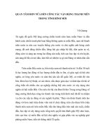 QUAN TÂM HƠN NỮA ĐẾN CÔNG TÁC VẬN ĐỘNG THANH NIÊN TRONG TÌNH HÌNH MỚI