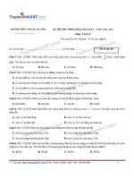 Đề thi thử quốc gia môn vật lý trường THPT chuyên Hà Tĩnh lần 1 2016