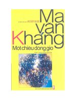 một chiều giông  gió  ma văn kháng