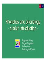 Phonetics and phonology a brief introduction 
