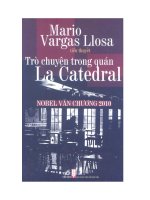 tiểu thuyết trò chuyện trong quán la catedral của  mario vargas  llosa  tác phẩm đạt giải nobel năm 2010