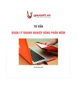 Ứng dụng phần mềm trong quản lý doanh nghiệp