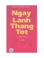 ngày lành tháng tốt vũ đức huynh