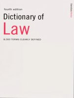 DICTIONARY OF LAW FOURTH EDITION