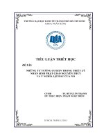 Những tư tưởng cơ bản trong triết lý nhân sinh Phật giáo và ý nghĩa