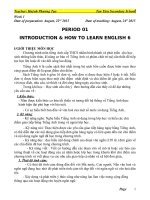 GIAO AN TIENG ANH 6 2015 2016 CHUẨN