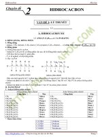 Lý thuyết chuyên đề hidrocacbon cơ bản và nâng cao 