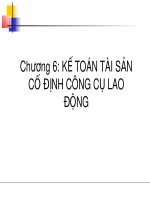 Kế toán về tài sản cố định - Chương 6