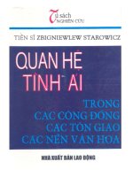quan hệ tình ái trong các cộng đồng, các tôn giáo các nền văn hóa  z  starowicz
