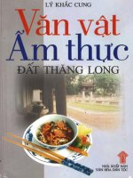 văn vật ẩm thực đất thăng long