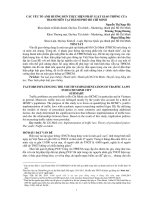 Nghiên cứu các yếu tố ảnh hưởng đến thực hiện pháp luật giao thông của thanh niên tại TPHCM