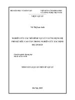 NGHIÊN CỨU CÁC MÔ HÌNH VẬT LÍ VÀ ỨNG DỤNG HỆ PHỔ KẾ SIÊU CAO TẦN TRONG NGHIÊN CỨU XÁC ĐỊNH ĐỘ ẨM ĐẤT