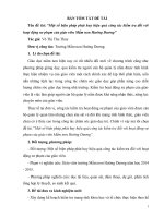SKKN một số biện pháp phát huy hiệu quả công tác kiểm tra đối với hoạt động sư phạm của giáo viên mầm non hướng dương 
