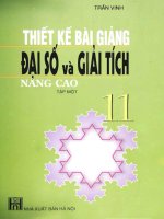 Thiết kế bài giảng đại số và giải tích 11 nâng cao (tập 1)  phần 1