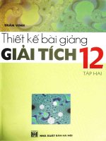 Thiết kế bài giảng giải tích 12 (tập 2)  phần 1