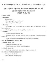 Thiết kế bài giảng đại số và giải tích 11 nâng cao (tập 2)  phần 2