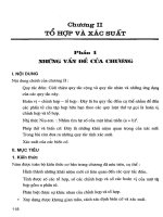 Thiết kế bài giảng đại số và giải tích 11 nâng cao (tập 1)  phần 2