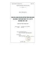 Phân tích đánh giá hiệu quả hoạt động kinh doanh của công ty xuất nhập khẩu y tế II bộ y tế giai đoạn 1996   2001 