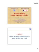 Tính hệ thanh chịu kéo nén đúng tâm