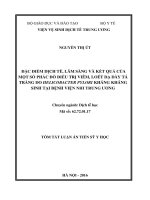 Đặc điểm dịch tễ, lâm sàng và kết quả của một số phác đồ điều trị viêm, loét dạ dày tá tràng do Helicobacter pylori kháng kháng sinh ở trẻ em tại Bệnh viện Nhi Trung ương