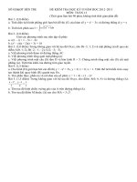 Đề ôn thi học kỳ 2 môn Toán