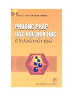 Phương pháp dạy hóa ở trường phổ thông  phần 1