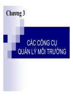 Các công cụ quản lý môi trường