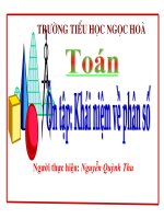 bài giảng toán lớp 5 ôn tập khái niệm về phân số